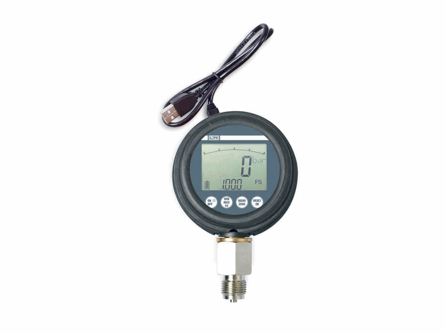 Hydraulik Digitalmanometer mit Datenlogger und Akku 0...250 bar