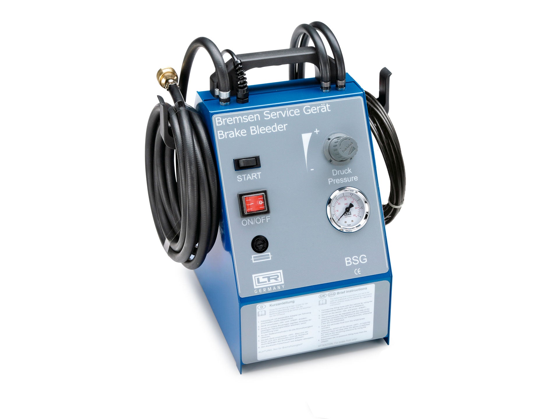 bremsenentlüftungsgerät handpumpe Bremsenentlüftungsgerät (230V, 5L) I Autotestgeräte Leitenberger