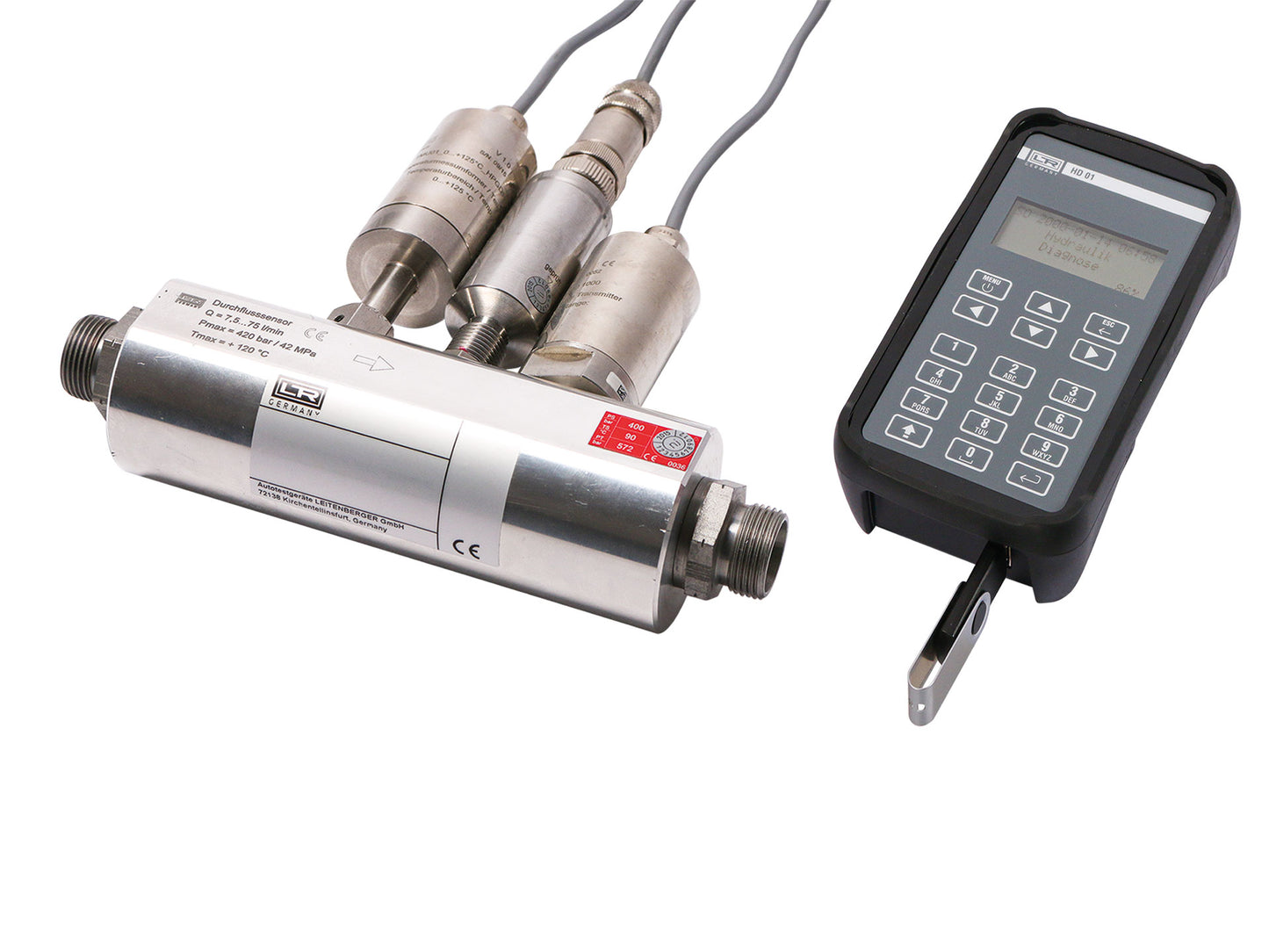 Hydraulik-Diagnosegerät Durchfluss 40...600 l/min