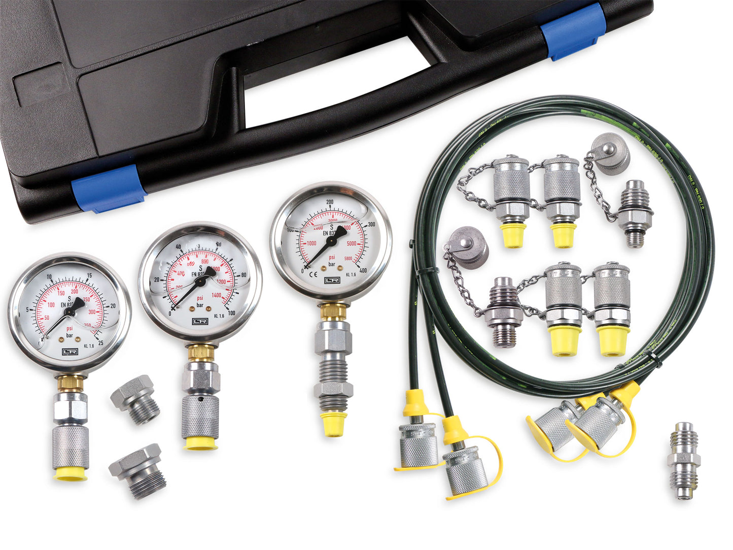 Hydraulik-Prüfkoffer analog 3 Manometer