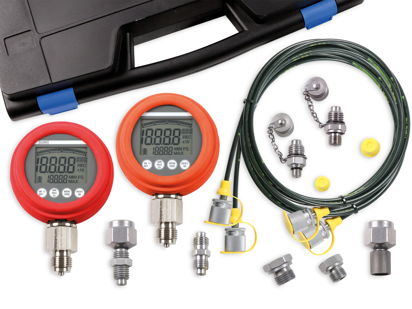 Hydraulik-Prüfkoffer digital 2 Manometer