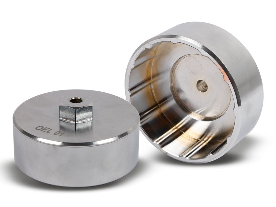 14-schneidiges Aluminium-Ölfilterschlüssel-Steckschlüssel-Entfernungswerkzeug,  903-Silberfarbe, 74 mm