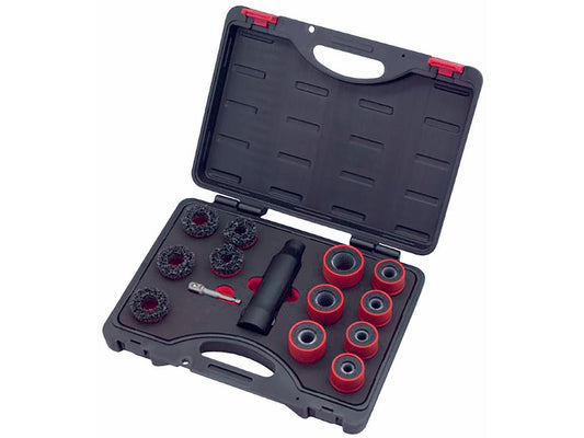 Gewindebolzen und Radnabenschleifer, 16 tlg.