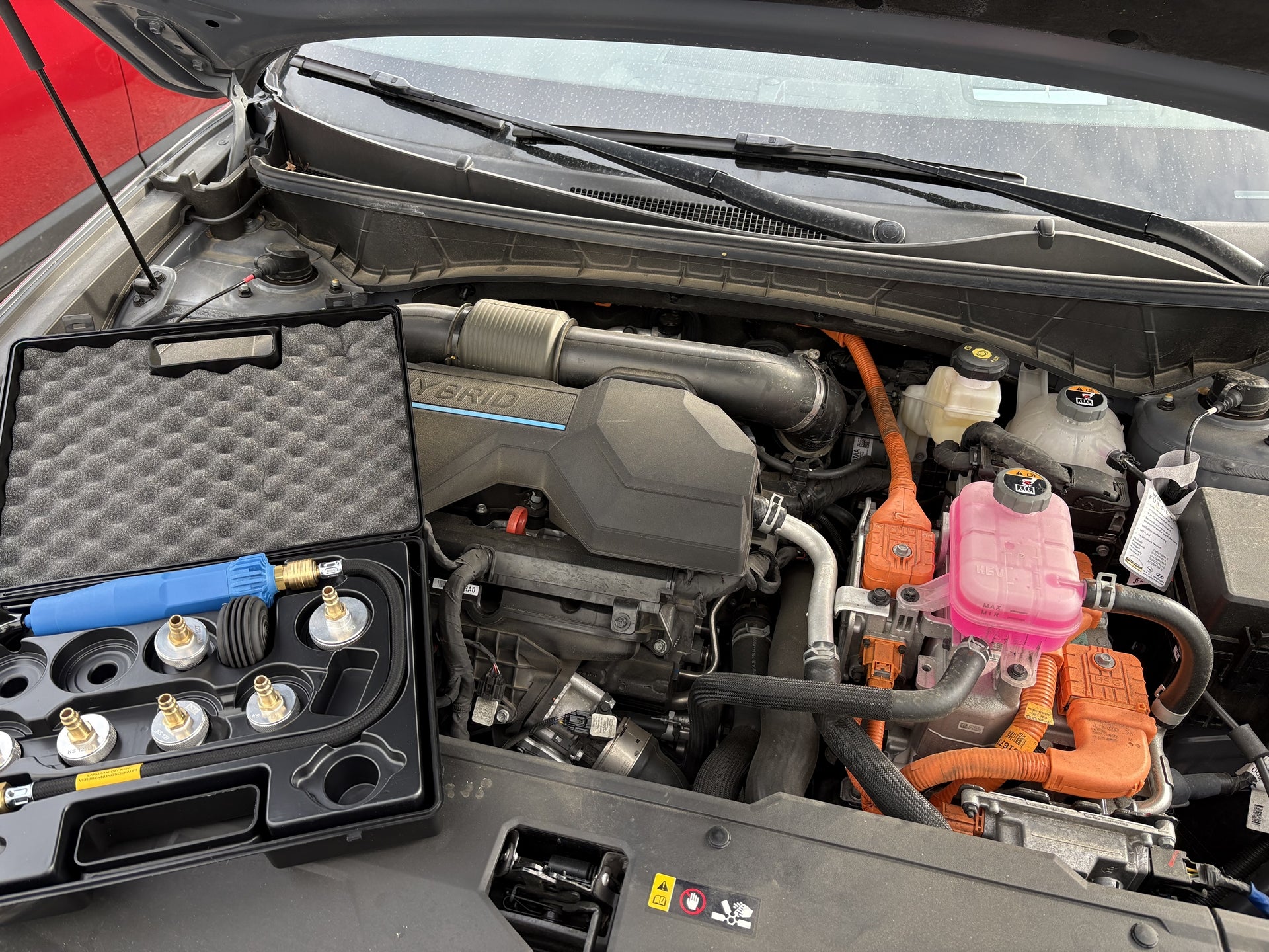 Kühlsystem-Prüfkoffer für Kia und Hyundai (Verbrennungsmotoren, Hybrid- und Elektrofahrzeuge)