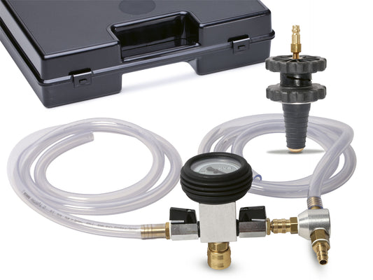 Kühler-Vakuum-Befüllgerät mit Schnellkupplung und Universaladapter