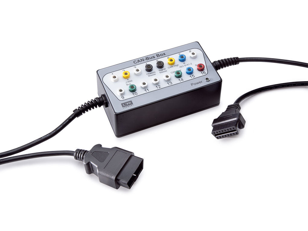 Can Testing Box Breakout box tests on the CAN bus system I Autotestgeräte Leitenberger