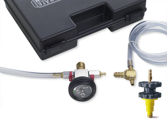 Kühler-Vakuum-Befüllgerät mit Schnellkupplung und Universaladapter